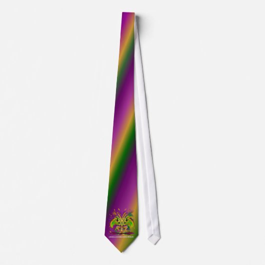 Mardi-Gras-Mask-The-Queen-V-4 Krawatte (Vorderseite)