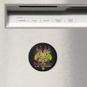 Mardi-Gras-Mask-The-Queen-V-4 Magnet (In Situ (Geschirrspüler))