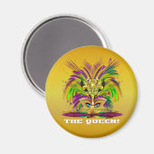 Mardi-Gras-Mask-The-Queen-V-4 Magnet (Vorderseite/Rückseite)