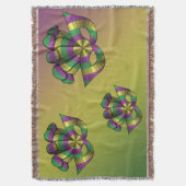 Mardi Gras Mask Throw Blanket Decke (Vorderseite Vertikal)