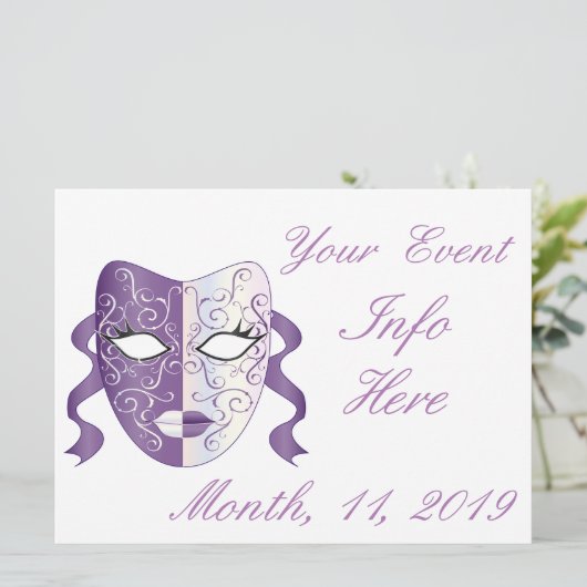 Mardi Gras Mask Thunder_Cove (Stehend Vorderseite)