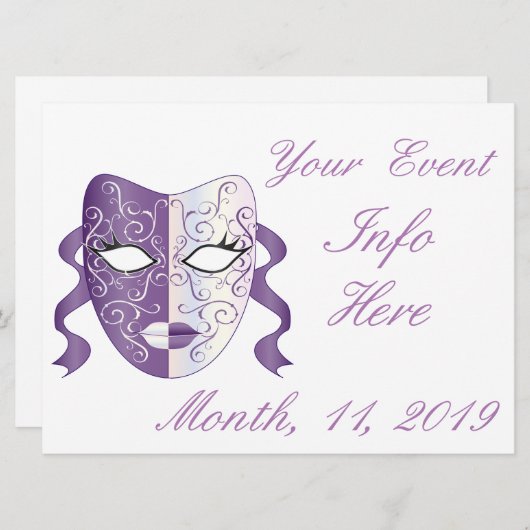 Mardi Gras Mask Thunder_Cove (Vorne/Hinten)