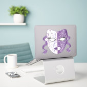 Mardi Gras Mask Thunder_Cove Aufkleber (Laptop auf Schreibtisch)