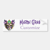 Mardi Gras Mask Thunder_Cove Autoaufkleber (Vorne)