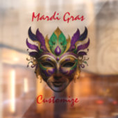 Mardi Gras Mask Thunder_Cove Fensteraufkleber (Blatt 2)