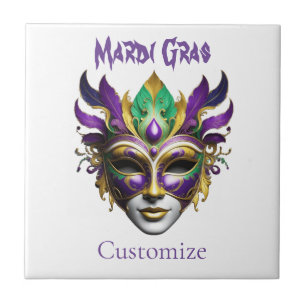 Mardi Gras Mask Thunder_Cove Fliese