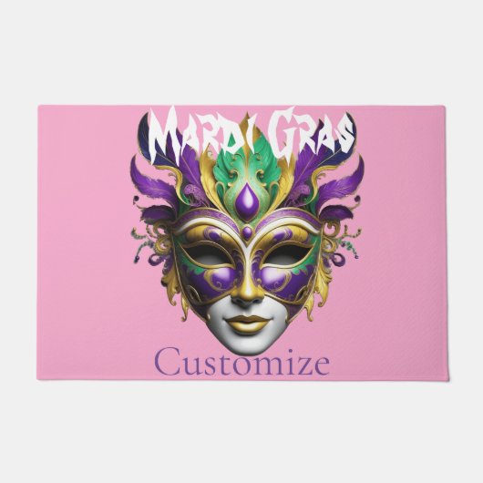 Mardi Gras Mask Thunder_Cove Fußmatte (Vorderseite)