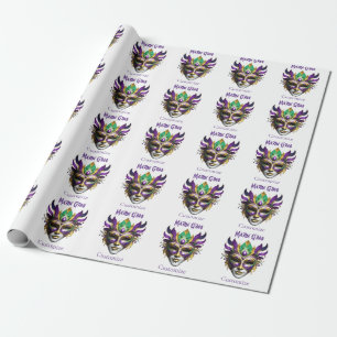 Mardi Gras Mask Thunder_Cove Geschenkpapier