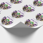 Mardi Gras Mask Thunder_Cove Geschenkpapier (Ecke)