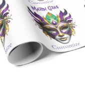 Mardi Gras Mask Thunder_Cove Geschenkpapier (Rolleneckpunkt)
