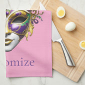 Mardi Gras Mask Thunder_Cove Geschirrtuch (Viertel Falte)