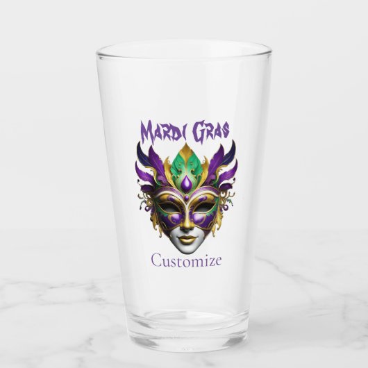 Mardi Gras Mask Thunder_Cove Glas (Vorderseite)