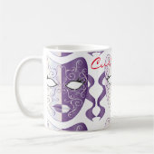 Mardi Gras Mask Thunder_Cove Kaffeetasse (Links)