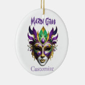 Mardi Gras Mask Thunder_Cove Keramik Ornament (Rechts)