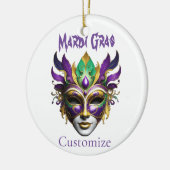 Mardi Gras Mask Thunder_Cove Keramik Ornament (Links)