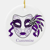 Mardi Gras Mask Thunder_Cove Keramik Ornament (Hinten)