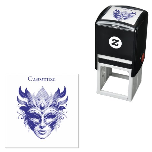 Mardi Gras Mask Thunder_Cove Permastempel (Beispiel)