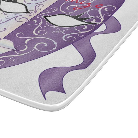 Mardi Gras Mask Thunder_Cove Schneidebrett (Ecke)
