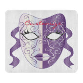 Mardi Gras Mask Thunder_Cove Schneidebrett (Vorderseite)