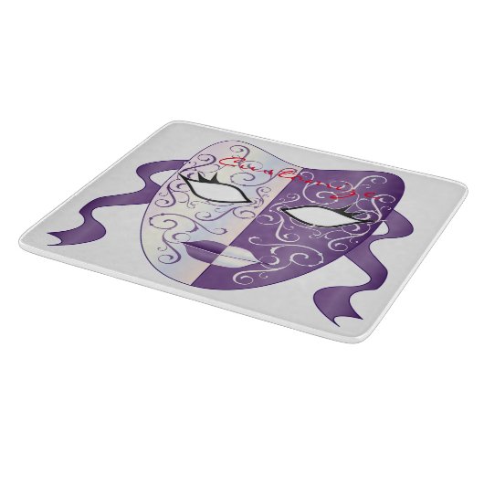 Mardi Gras Mask Thunder_Cove Schneidebrett (Ecke)