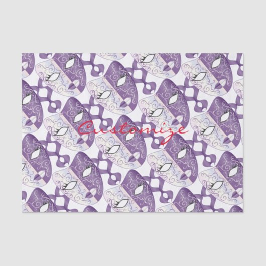 Mardi Gras Mask Thunder_Cove Seidenpapier (Vorderseite)