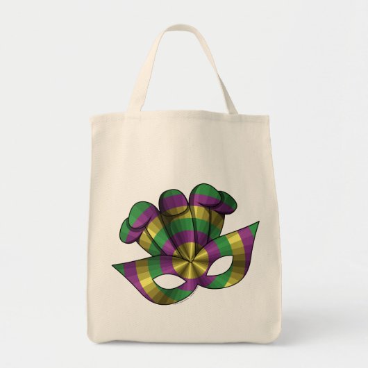 Mardi Gras Mask Tote Bag Tragetasche (Vorne)