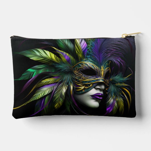 Mardi Gras Mask Zubehörtasche (Rückseite)