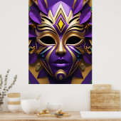 Mardi Gras Maske 1 Karneval Spirit Poster (Küche)
