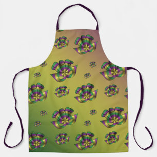 Mardi Gras Maske All-over Print-Schürze Schürze