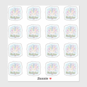 Mardi Gras Maske! Aufkleber