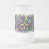 Mardi Gras Maske Frostglas Tasse (Mittel)