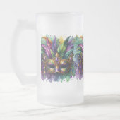 Mardi Gras Maske Frostglas Tasse (Links)