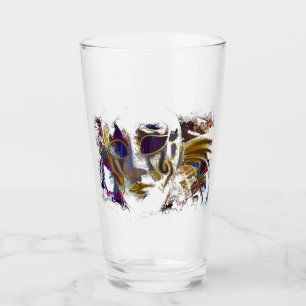 Mardi Gras Maske Glas