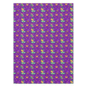 Mardi Gras Maske Green Gold Lila Clownstumpf Crown Tischdecke (Vorderseite)