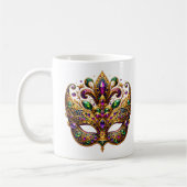 Mardi Gras Maske  Kaffeetasse (Links)