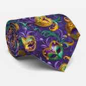 Mardi Gras-Maske Krawatte (Gerollt)