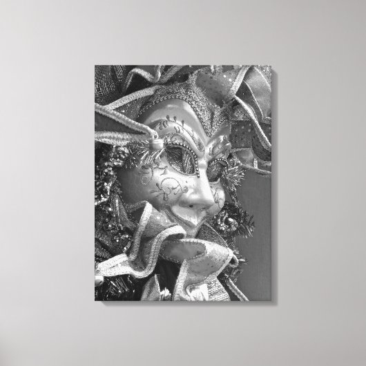 Mardi Gras-Maske Leinwanddruck (Vorderseite)