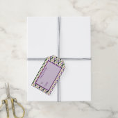 Mardi Gras Maske Lila grüne Imitate Gold Black Geschenkanhänger (Mit Garn)