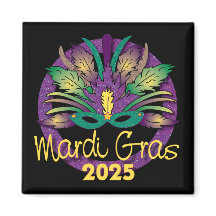 Mardi Gras Maske Magnet - 2025