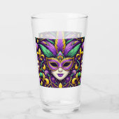 Mardi Gras maske/perlen/Lilie Glas (Rückseite)