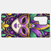 Mardi Gras maske/perlen/Lilie Samsung Galaxy Hülle (Rückseite (Horizontal))
