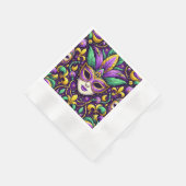 Mardi Gras maske/perlen/Lilie Serviette (Ecke)