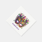 Mardi Gras Maske  Serviette (Ecke)