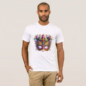 Mardi Gras Maske T-Shirt (Vorne ganz)