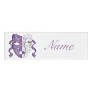 Mardi Gras Maske Thunder_Cove Namenschild