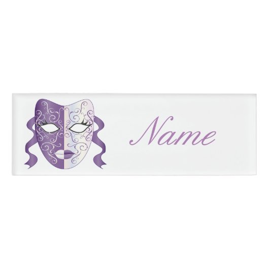 Mardi Gras Maske Thunder_Cove Namenschild (Vorderseite)