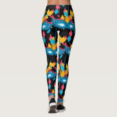 Mardi Gras Maske und Confetti Leggings (Rückseite)