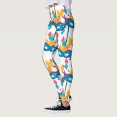 Mardi Gras Maske und Confetti Leggings (Links)
