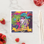 Mardi Gras Masked Poster Serviette (Beispiel)