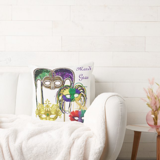Mardi Gras Masken 1 Kissen (Liege)